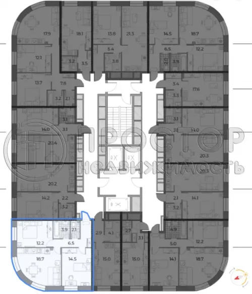 2-комнатная квартира, 57.9 м² - фото 4