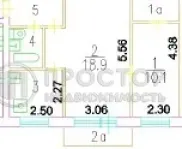 2-комнатная квартира, 44 м² - фото 47