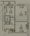 2-комнатная квартира, 38.8 м² - фото 51