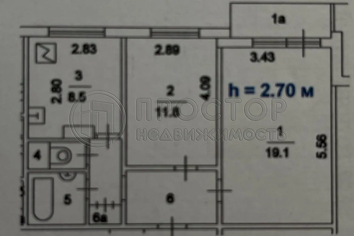 2-комнатная квартира, 50.9 м² - фото 30