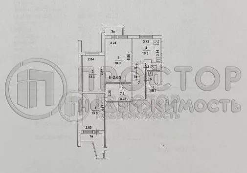 3-комнатная квартира, 73.4 м² - фото 21