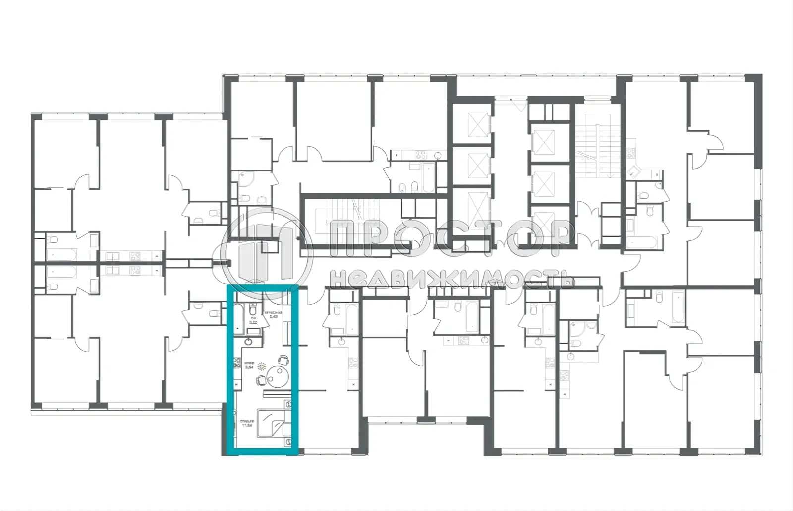 Студия, 30 м² - фото 5