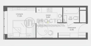 Студия, 30 м² - фото 11