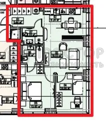 2-комнатная квартира, 61.34 м² - фото 6