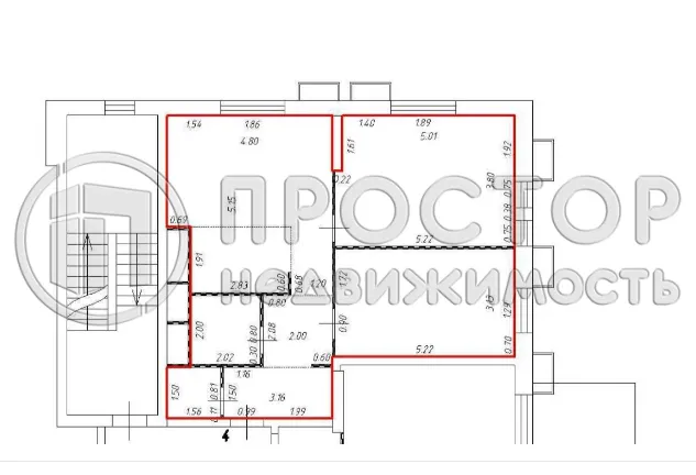 2-комнатная квартира, 74.4 м² - фото 13