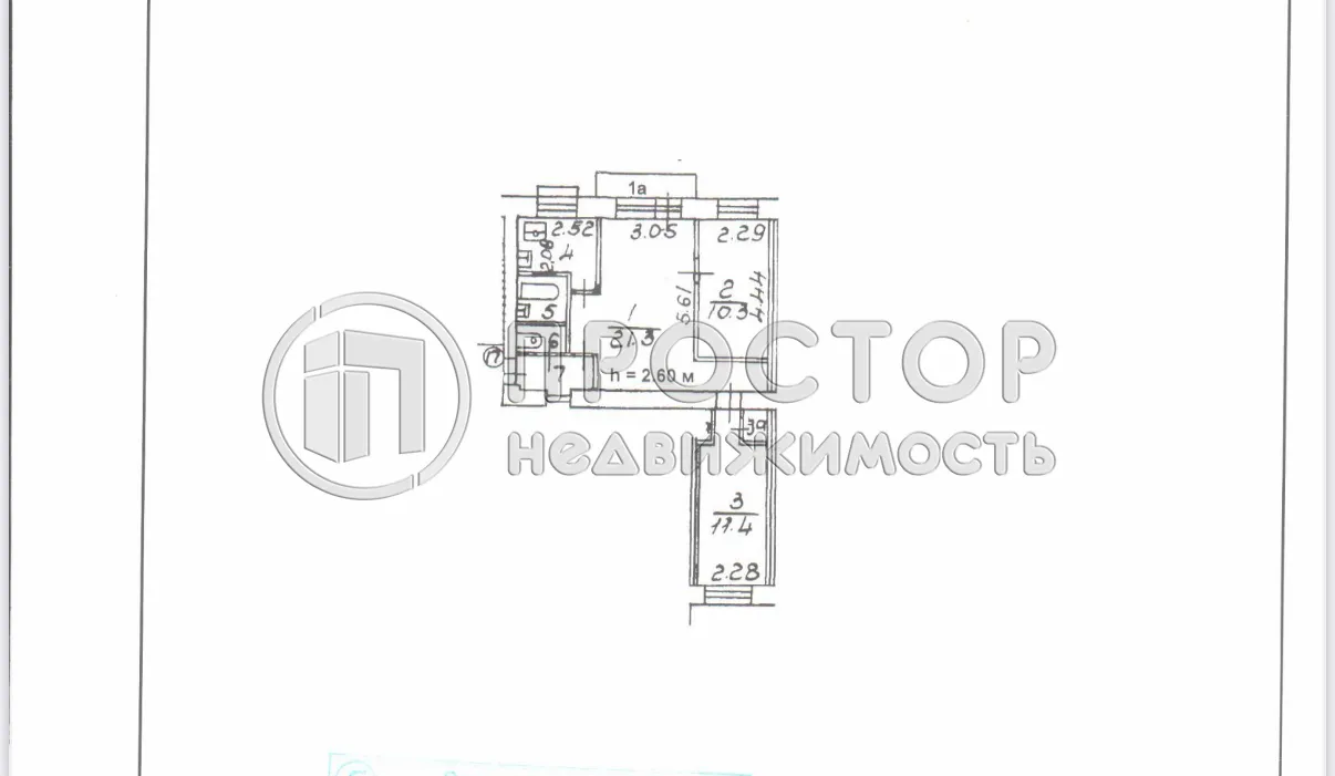 3-комнатная квартира, 55.8 м² - фото 22