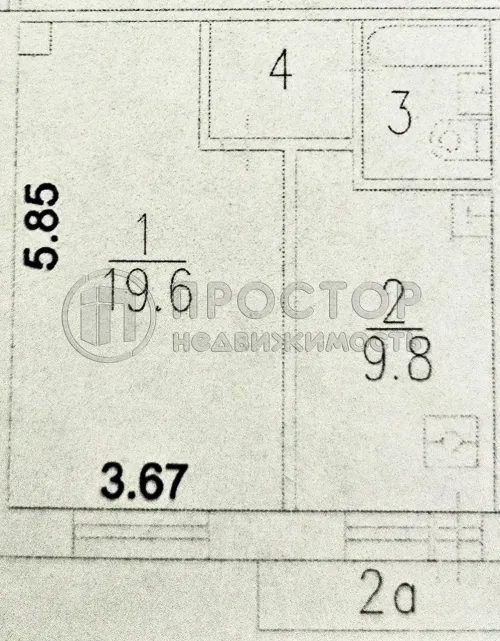 1-комнатная квартира, 34.5 м² - фото 25