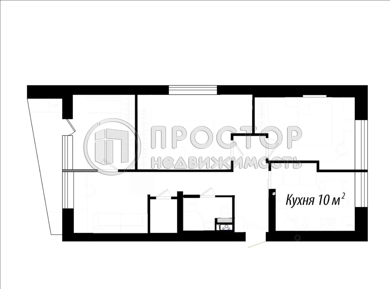 4-комнатная квартира, 72.2 м² - фото 13
