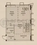 3-комнатная квартира, 50.4 м² - фото 30