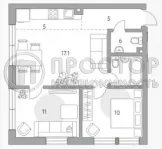 3-комнатная квартира, 50.4 м² - фото 31