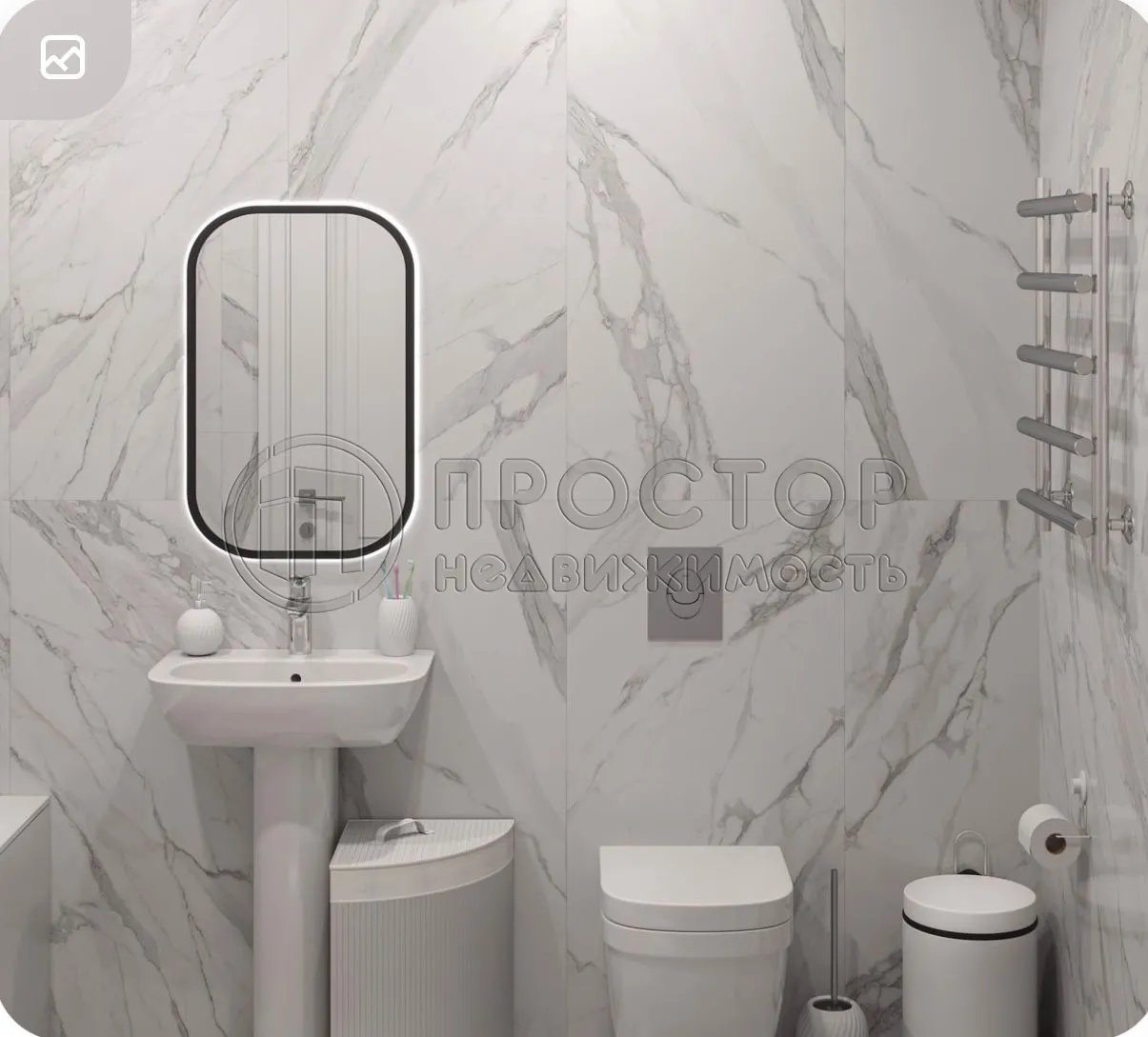 2-комнатная квартира, 51.15 м² - фото 3