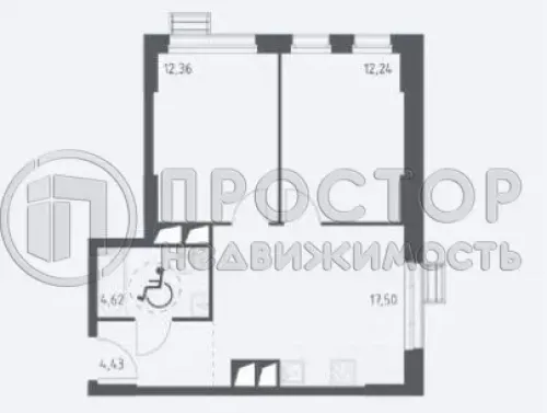 2-комнатная квартира, 51.15 м² - фото 7