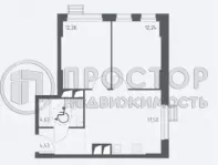 2-комнатная квартира, 51.15 м² - фото 13