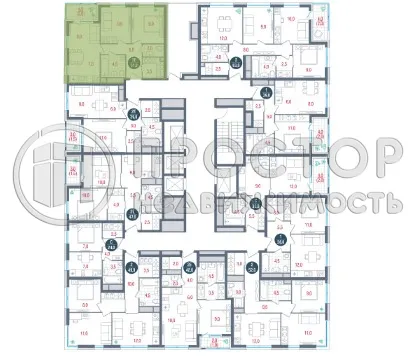 2-комнатная квартира, 51 м² - фото 13