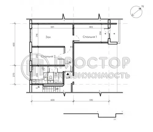 3-комнатная квартира, 59.5 м² - фото 29