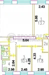 3-комнатная квартира, 57.5 м² - фото 31
