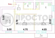 2-комнатная квартира, 70.4 м² - фото 47