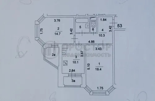 2-комнатная квартира, 59.3 м² - фото 15