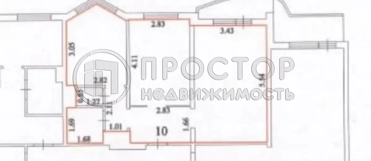2-комнатная квартира, 51.1 м² - фото 21