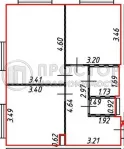 2-комнатная квартира, 52 м² - фото 24