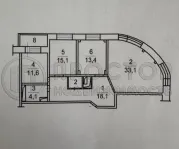 3-комнатная квартира, 98 м² - фото 37