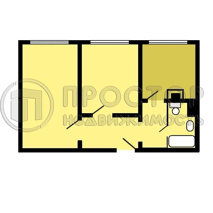 2-комнатная квартира, 60 м² - фото 2