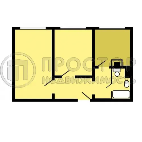 2-комнатная квартира, 60 м² - фото 2