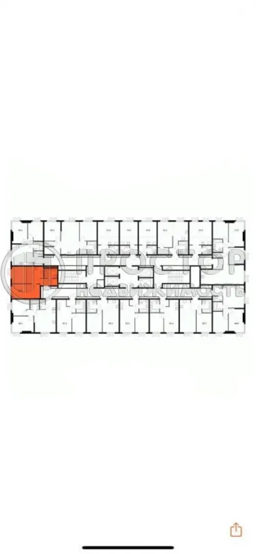 1-комнатная квартира, 42.3 м² - фото 6