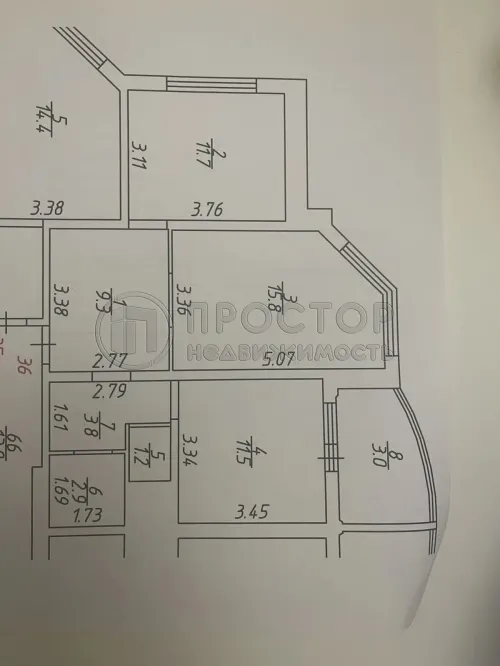 2-комнатная квартира, 56.6 м² - фото 51