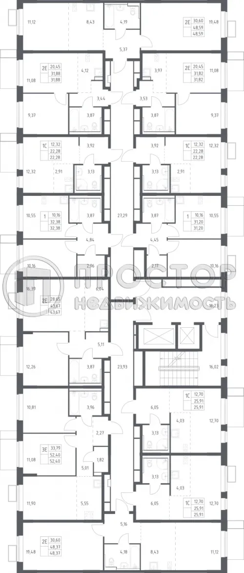 Студия, 22.28 м² - фото 14