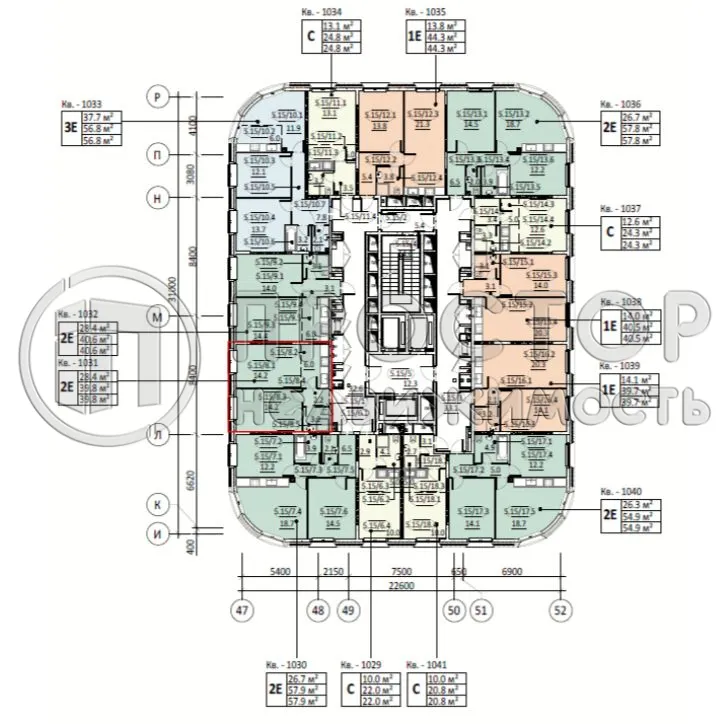 1-комнатная квартира, 39.8 м² - фото 10