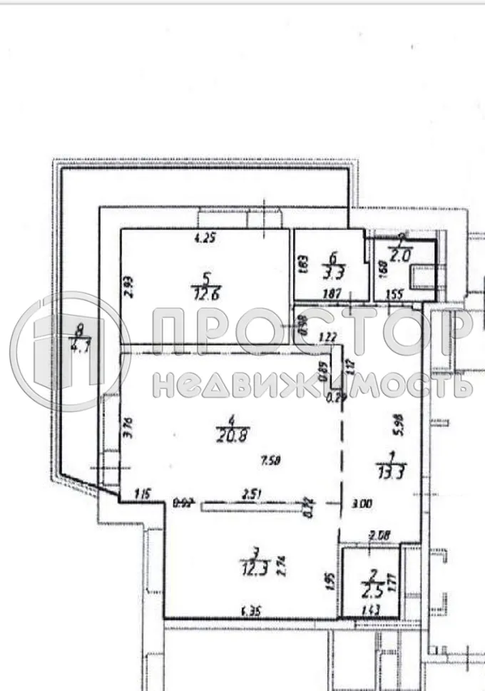 2-комнатная квартира, 66.8 м² - фото 22