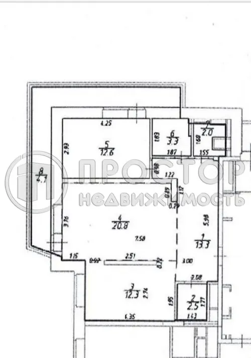 2-комнатная квартира, 66.8 м² - фото 18