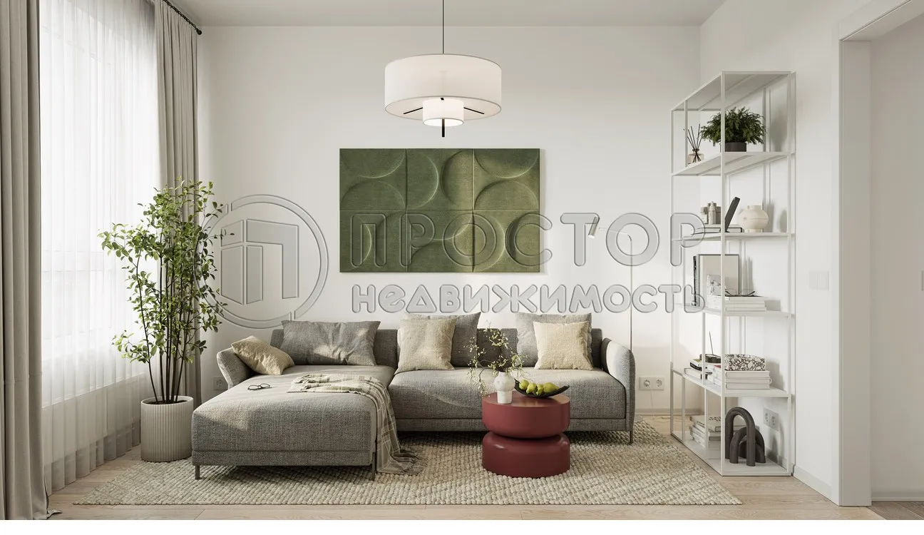 1-комнатная квартира, 36.28 м² - фото 2