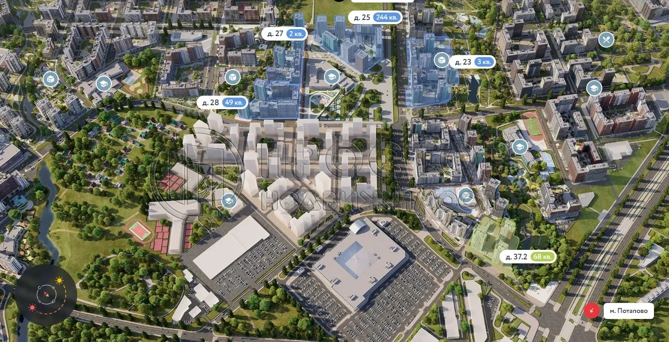 1-комнатная квартира, 33.7 м² - фото 3