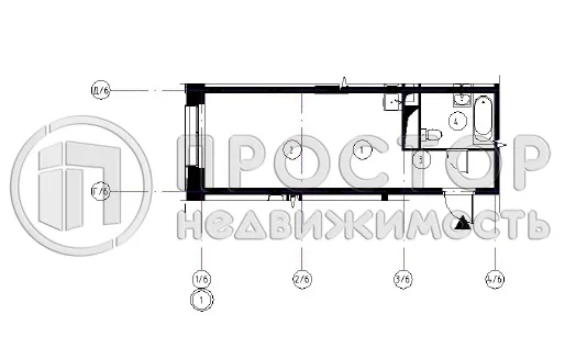Студия, 28 м² - фото 16