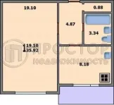 1-комнатная квартира, 37.1 м² - фото 39