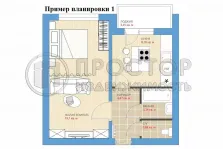 1-комнатная квартира, 37.1 м² - фото 40