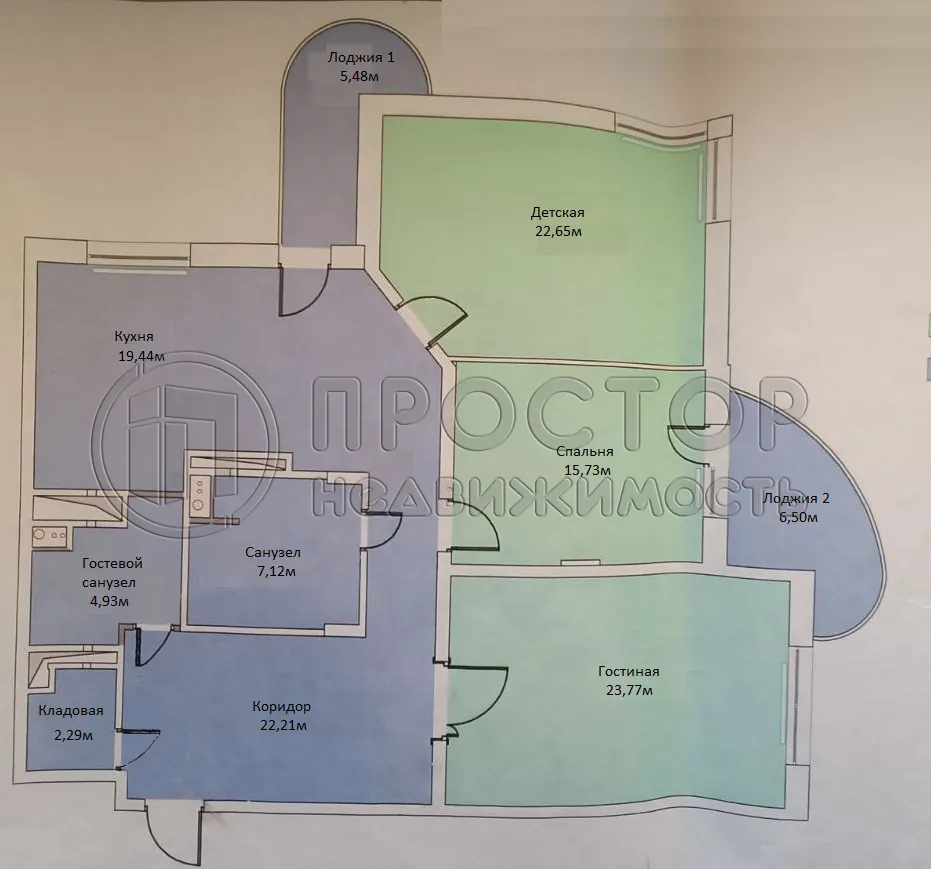 3-комнатная квартира, 118 м² - фото 34