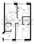 2-комнатная квартира, 55.9 м² - фото 29