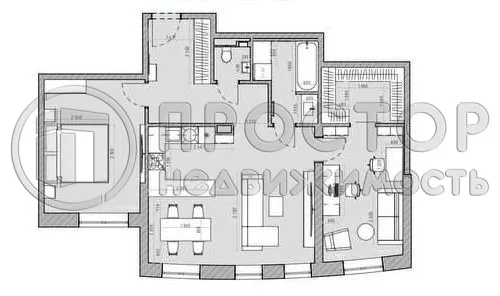 2-комнатная квартира, 86 м² - фото 31