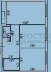2-комнатная квартира, 62.1 м² - фото 69
