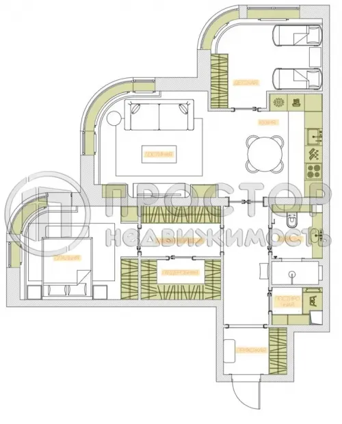 2-комнатная квартира, 81.5 м² - фото 33