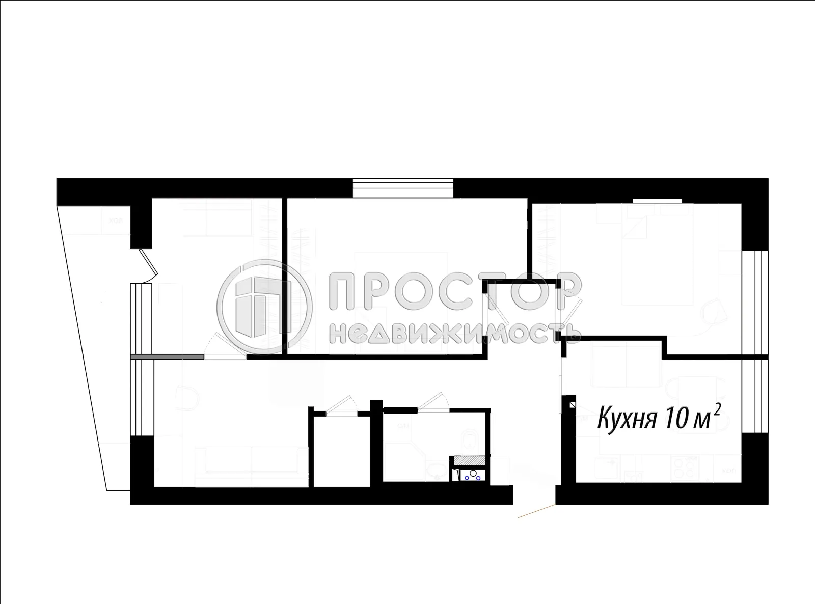 4-комнатная квартира, 72.2 м² - фото 13