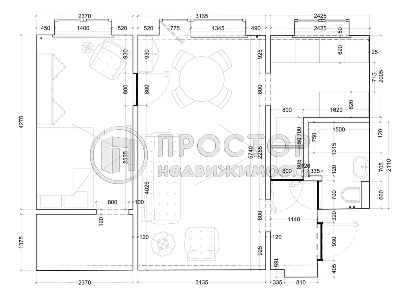 2-комнатная квартира, 43.1 м² - фото 32