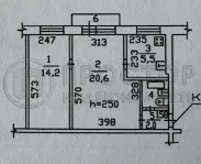 2-комнатная квартира, 45.1 м² - фото 35