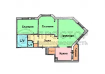 3-комнатная квартира, 125 м² - фото 31