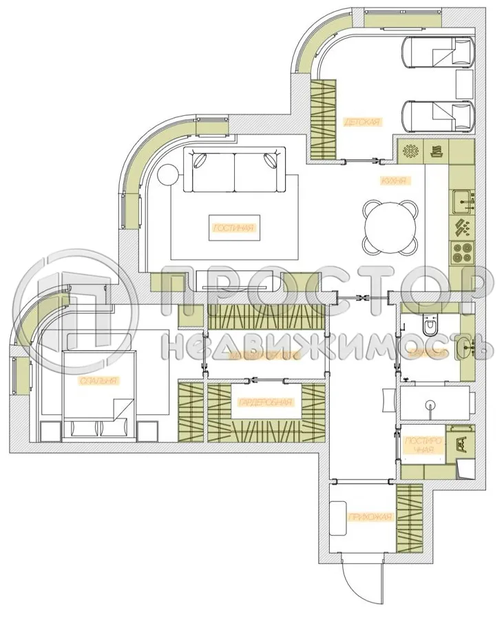 3-комнатная квартира, 81.5 м² - фото 30