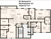 7-комнатная квартира, 325.1 м² - фото 95