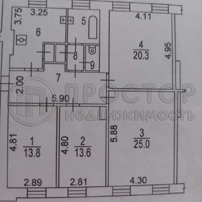 4-комнатная квартира, 104 м² - фото 12